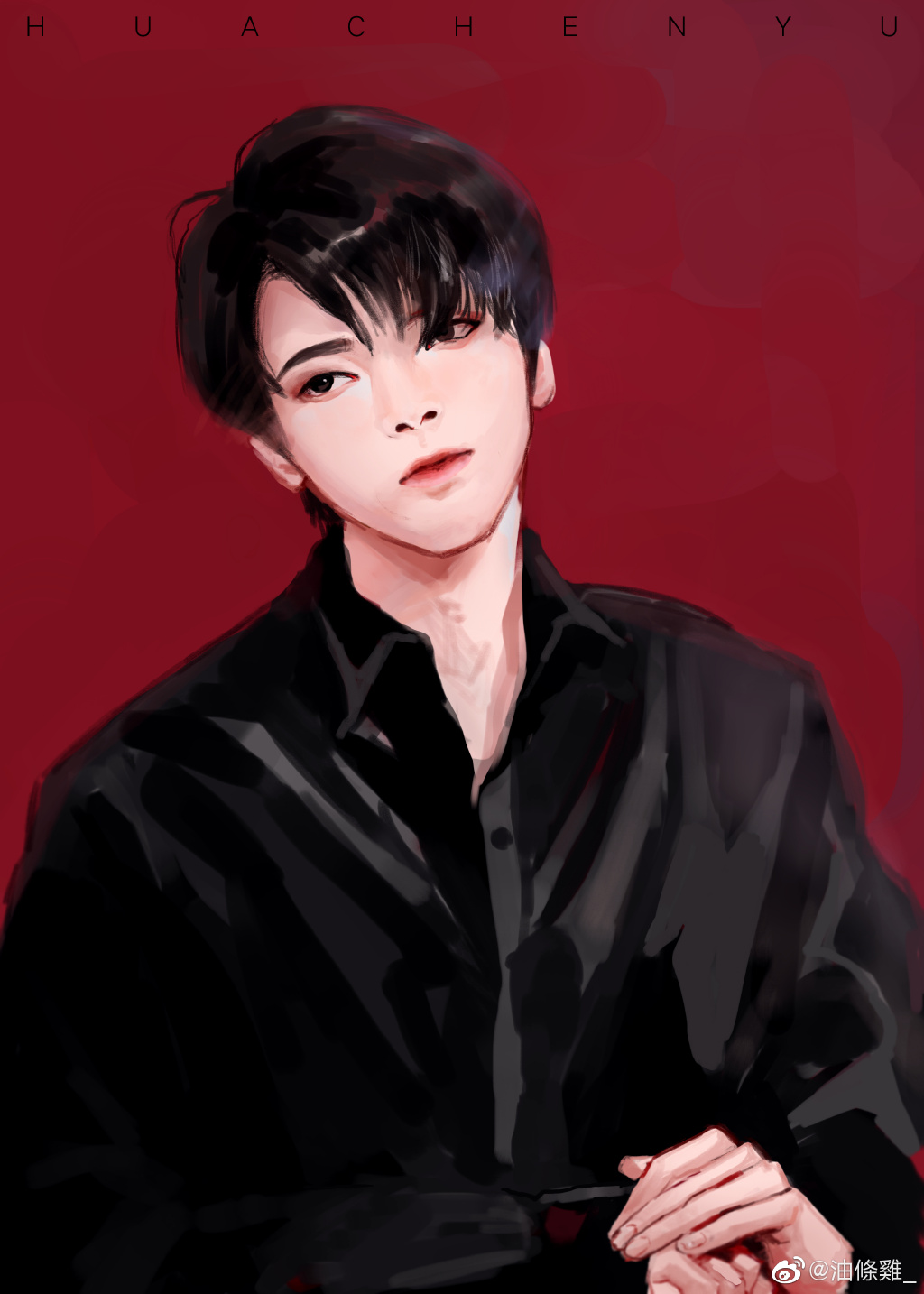 今日饭绘分享:华晨宇的眼神里 是满满的星辰大海