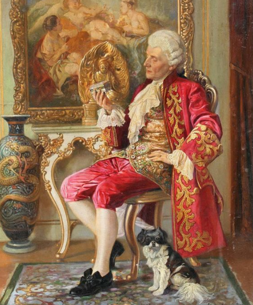 古典名画"绅士的品格",黑色皮鞋,紧身打底裤,跷二郎腿差评!