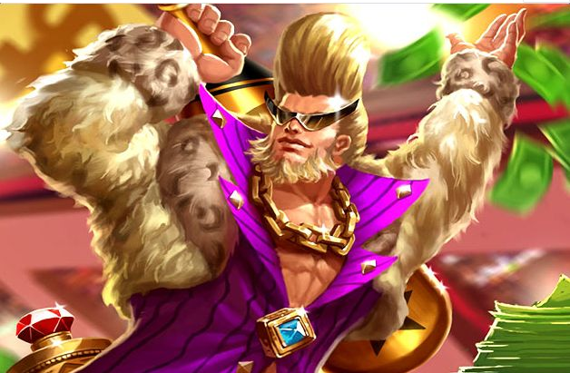 王者荣耀:程咬金传说皮肤上场,特效炫酷,健身猛男必备!