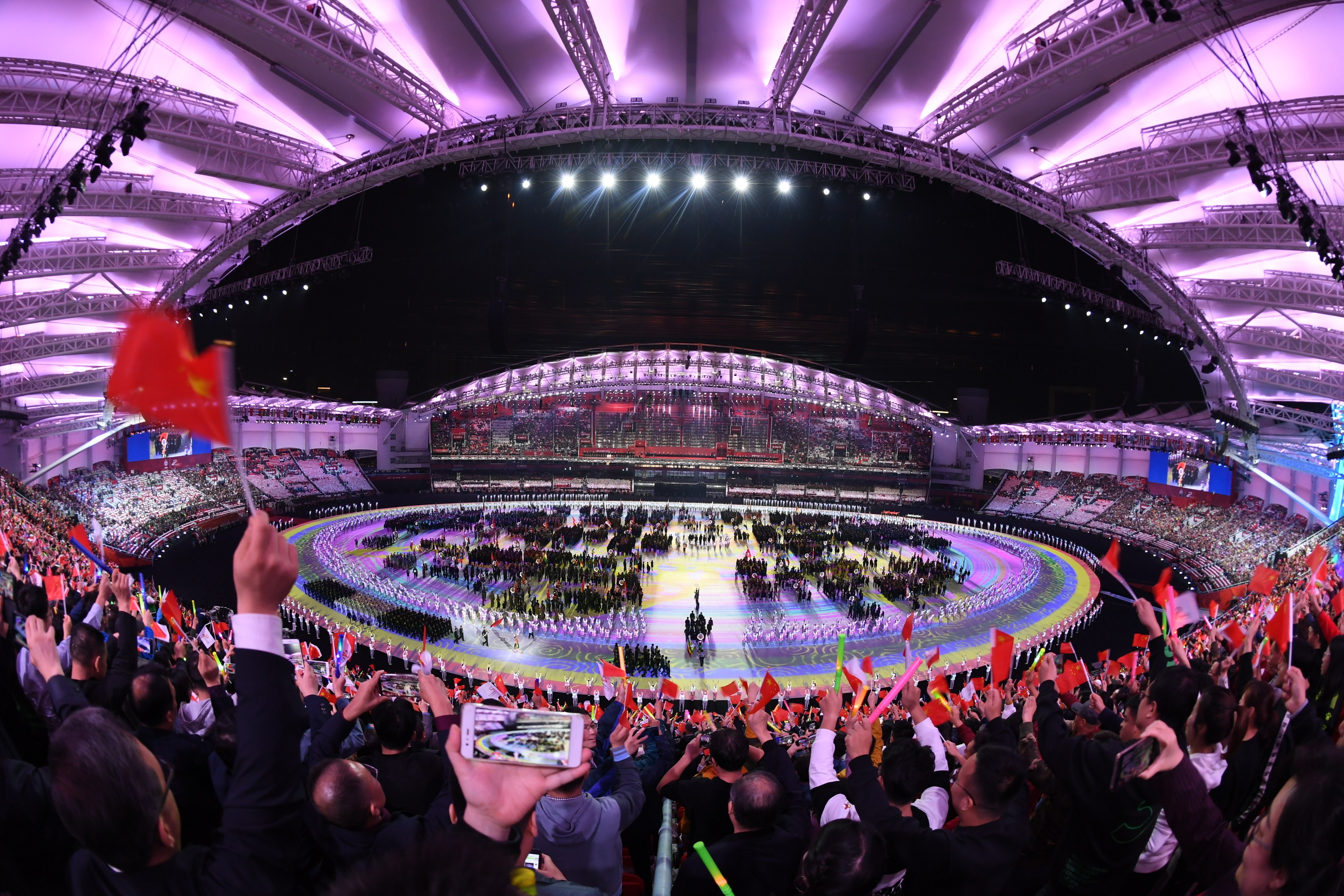 第七届世界军人运动会开幕式在武汉举行(8)