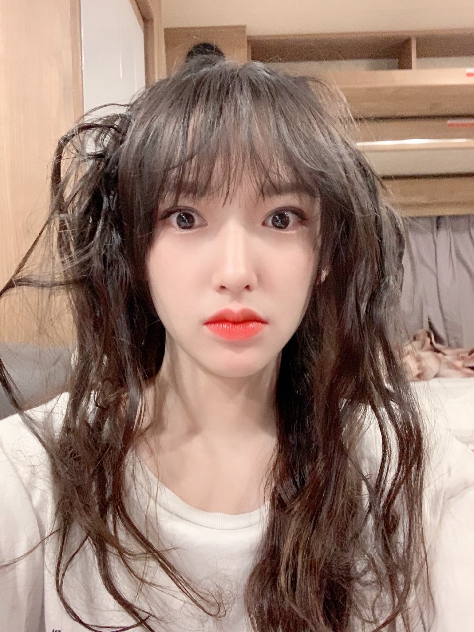 程潇在韩国的时候真的好惹人怜爱