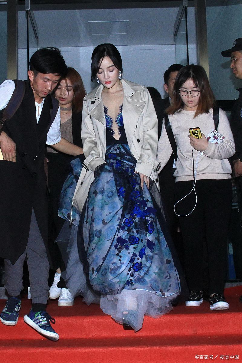 李小璐出席活动"深v长裙"引热议,网友:看呆了!