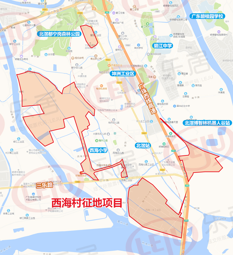 北滘各村居地图图片