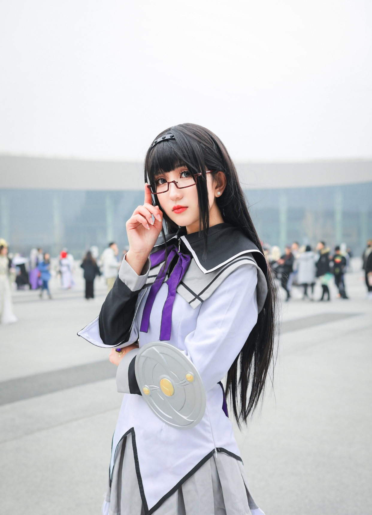 cosplay:在漫展上遇见一位眼镜娘版本的晓美焰,希望大家会喜欢