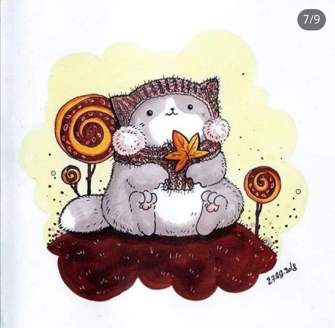 可以用在手帐里的小猫咪插画!超温馨的水彩插画分享