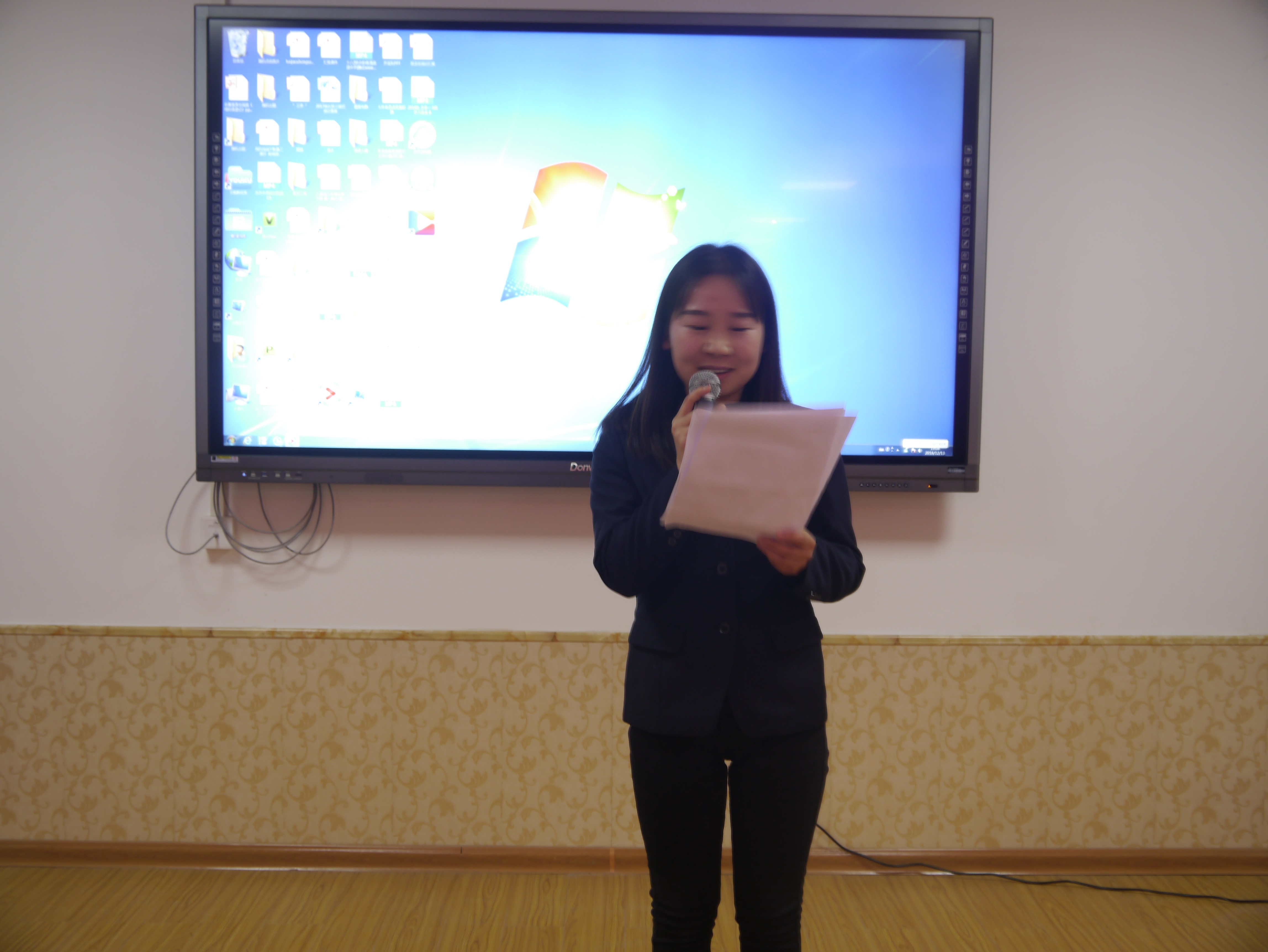 旬邑县土桥中学举行了"今天我们怎样做教师"主题演讲赛