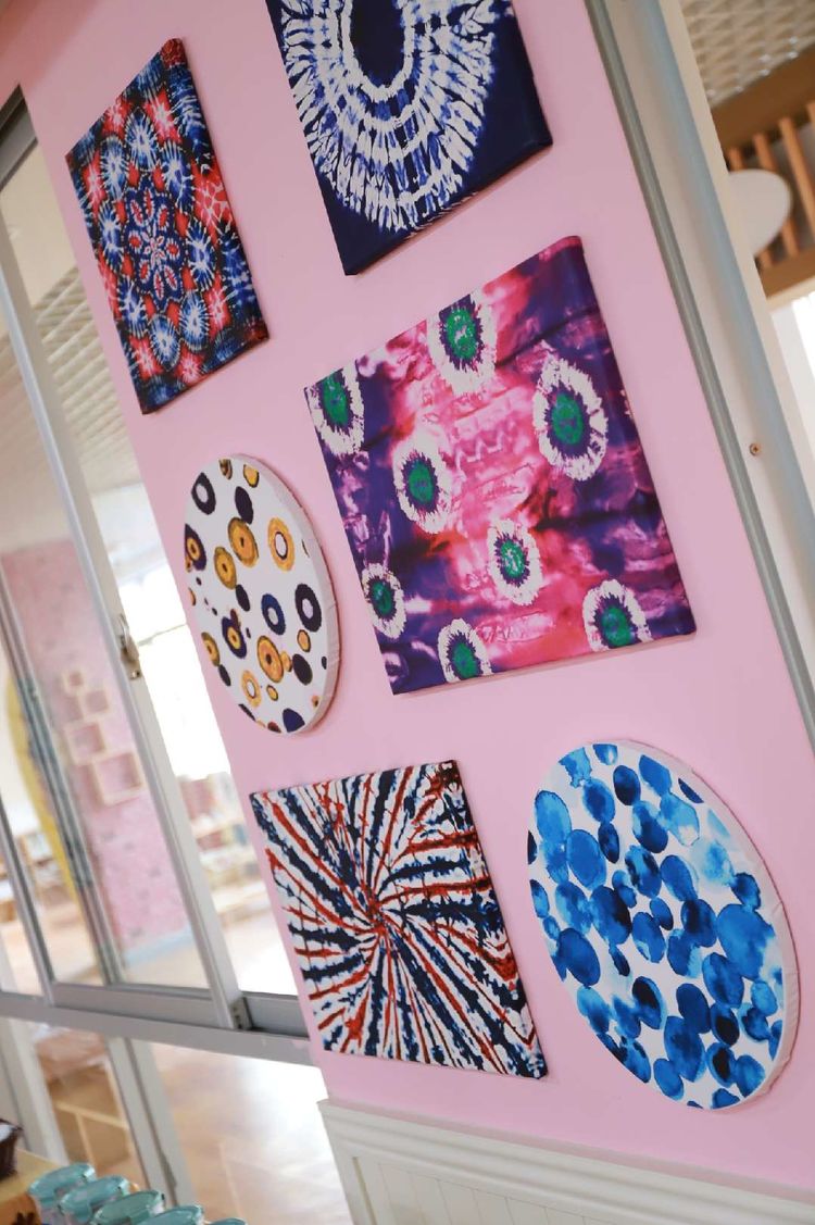 幼儿园的扎染坊真漂亮