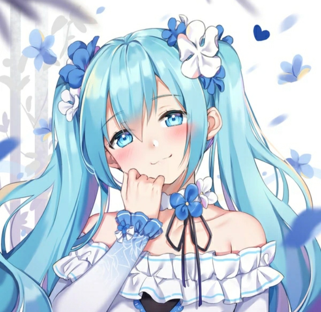 二次元动漫美图:软萌可爱的初音未来,保证这些图你大