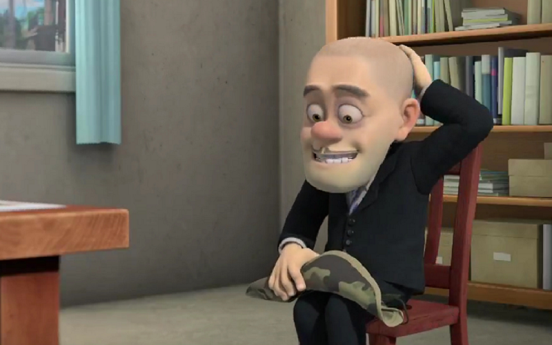 熊出没探险日记2中西装革履的角色,光头强很帅气,他没机会露脸