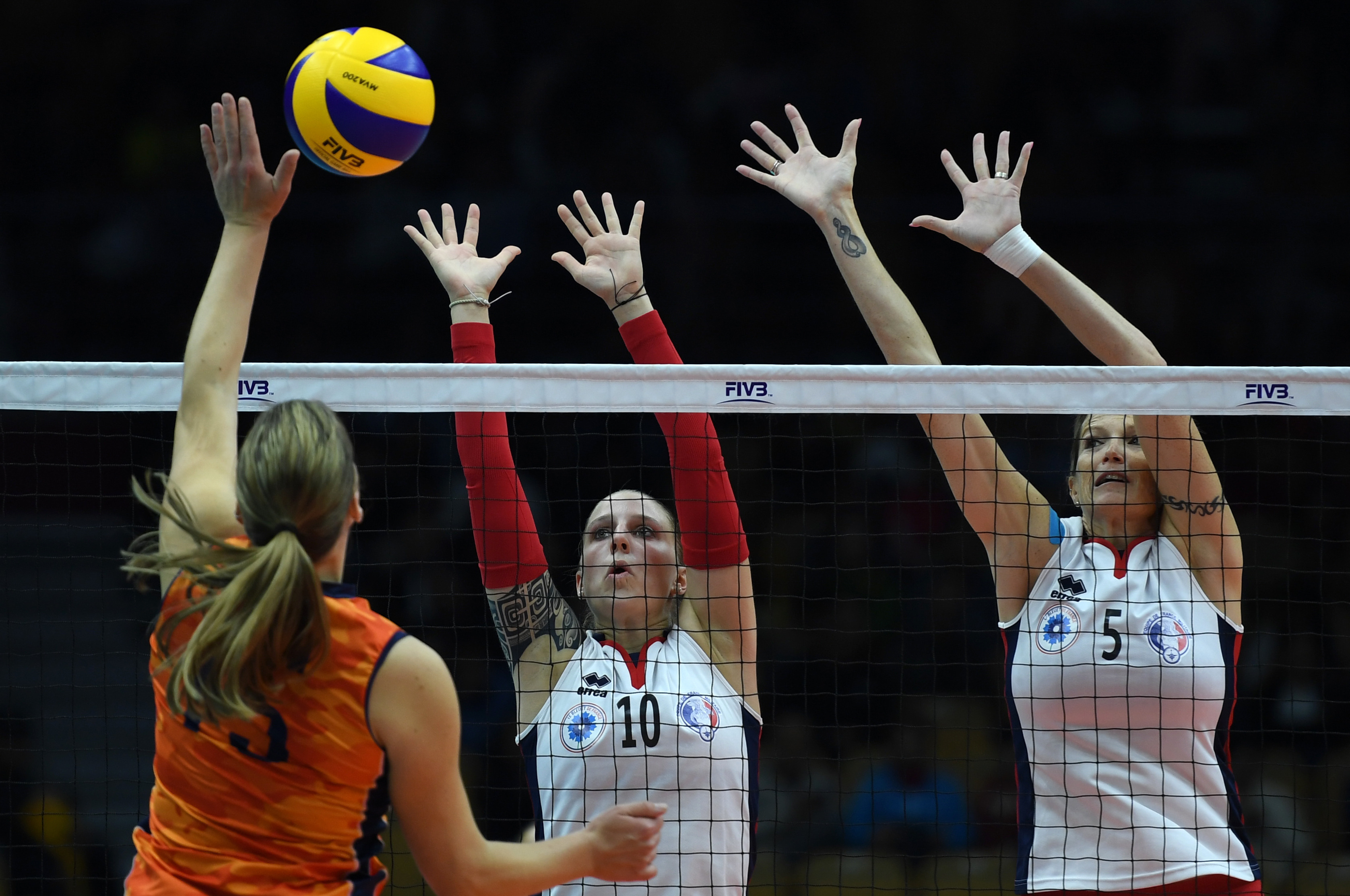 排球——女排7-8名决赛:法国队胜荷兰队(2)