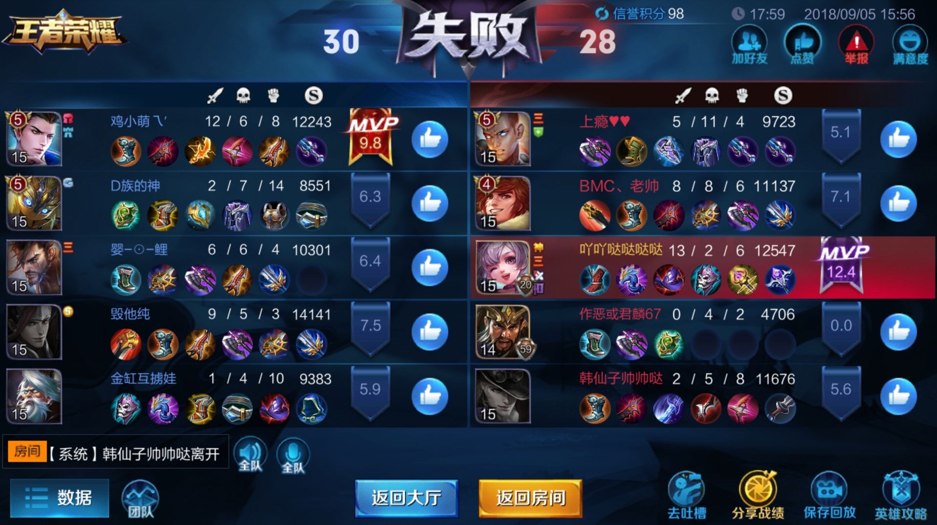 王者荣耀,盘点七大最坑队友,你中招没