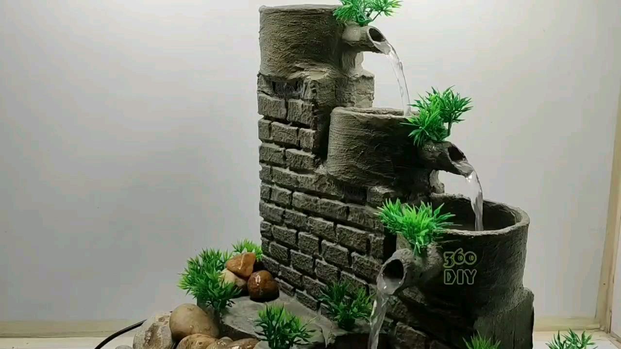 泡沫板、旧纸筒别扔!教您手工DIY自制创意小盆景