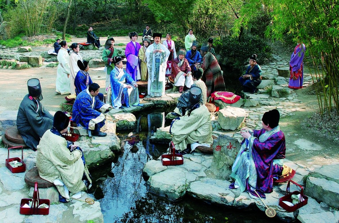 兰亭雅集·曲水流觞