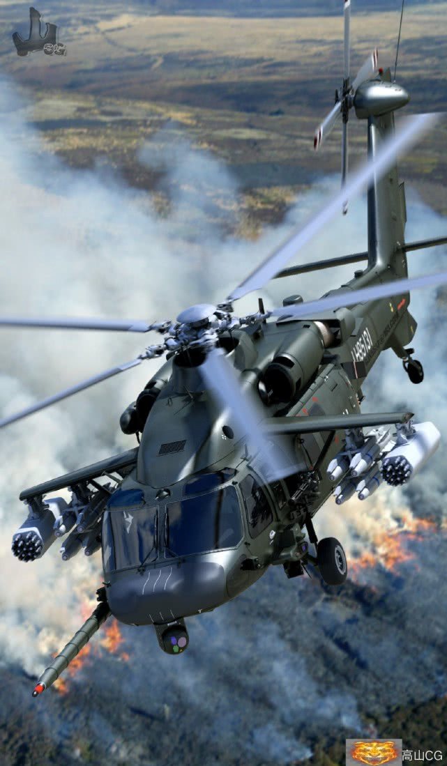 cg大神高山最新作品:直-20海军版直升机 反潜打击两不误