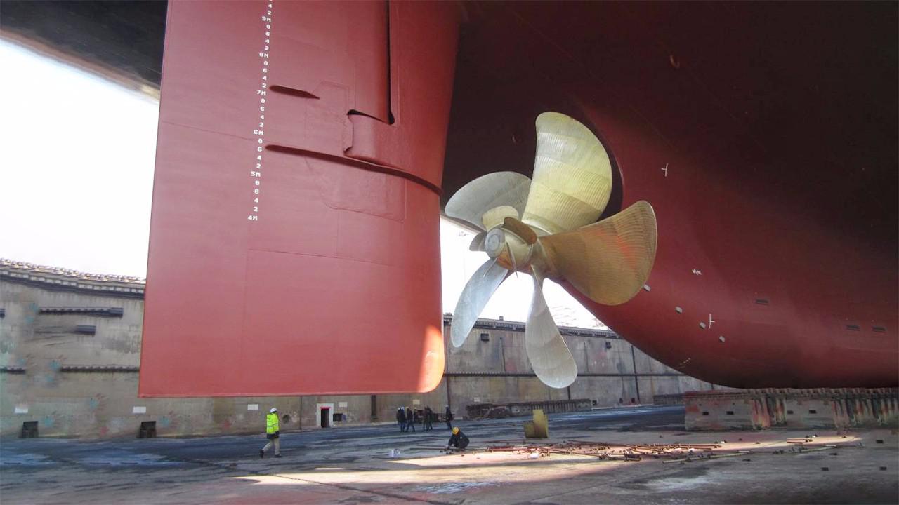 全世界最大船用螺旋桨图片