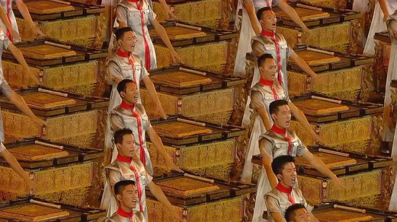 重温北京奥运会,现场两千人同时“击缶”,霸气场面被震撼到了!,影视,影视周边,好看视频