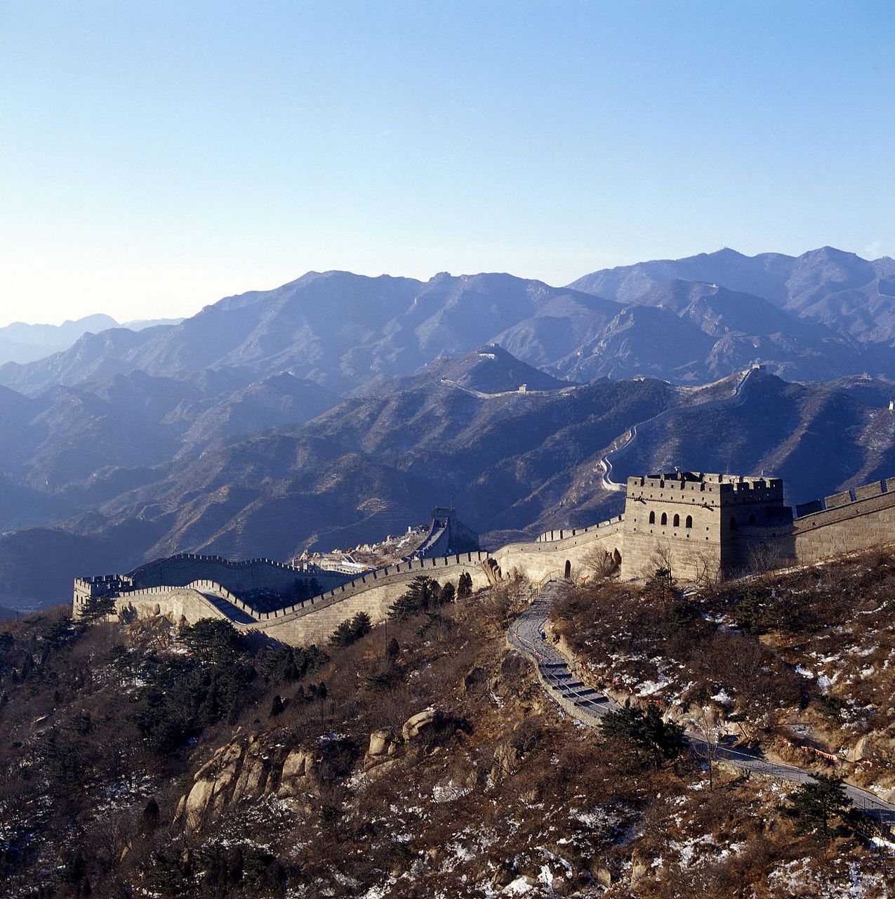 八达岭长城旅行记 冬季的长城,是一幅别样的画卷.