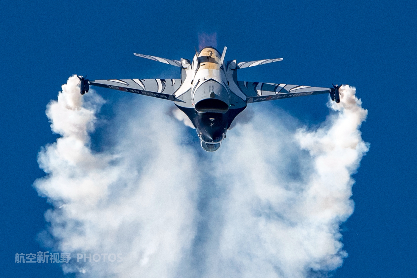 比利时空军f-16战斗机高清大图欣赏 彩绘风格相当现代