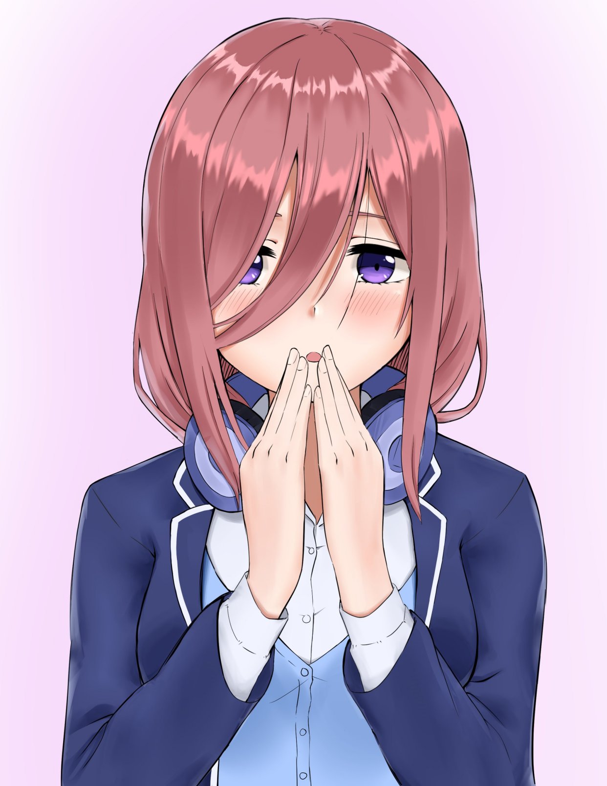 美少女"中野三玖"的高清插画,精选日漫《五等分的花嫁》壁纸