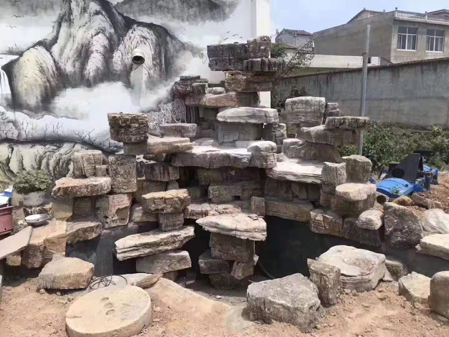 百度爱采购首页 商品专题_龟纹石黑色龟纹石庭院假山水景观能给人们