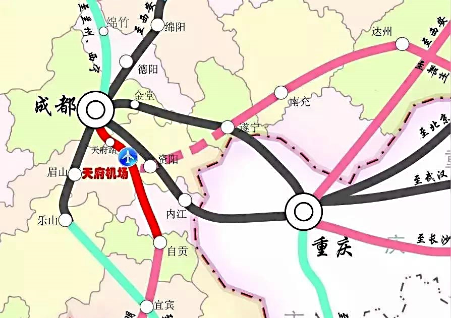 成都自贡高铁拟本月开建,2023年通车!共建1小时成渝城市圈!