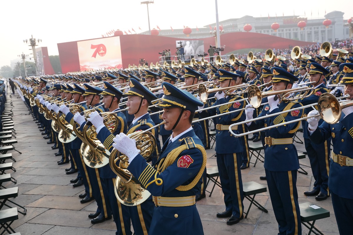 新中国阅兵史上最大规模军乐团将亮相广场