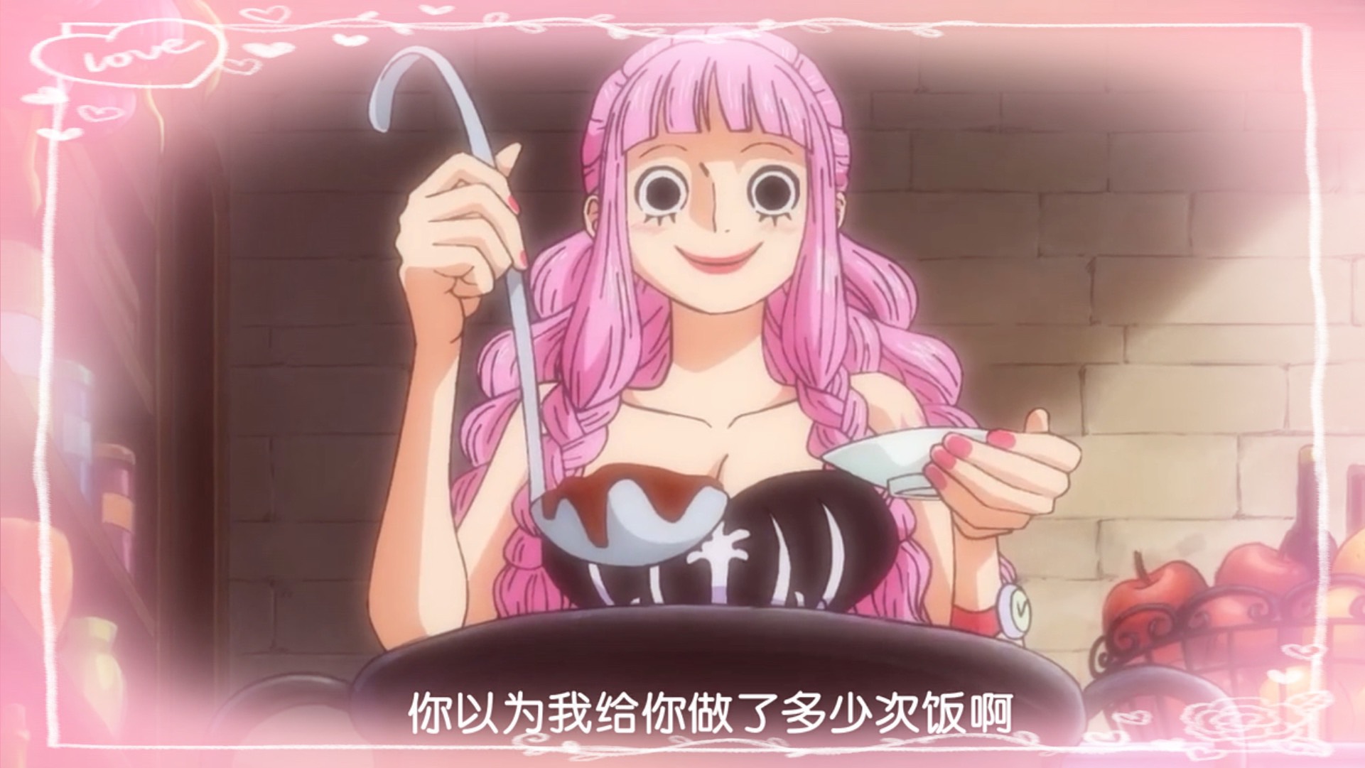 海贼王917集,佩罗娜表情包上线,这是要跟鹰眼组cp?索隆咋办