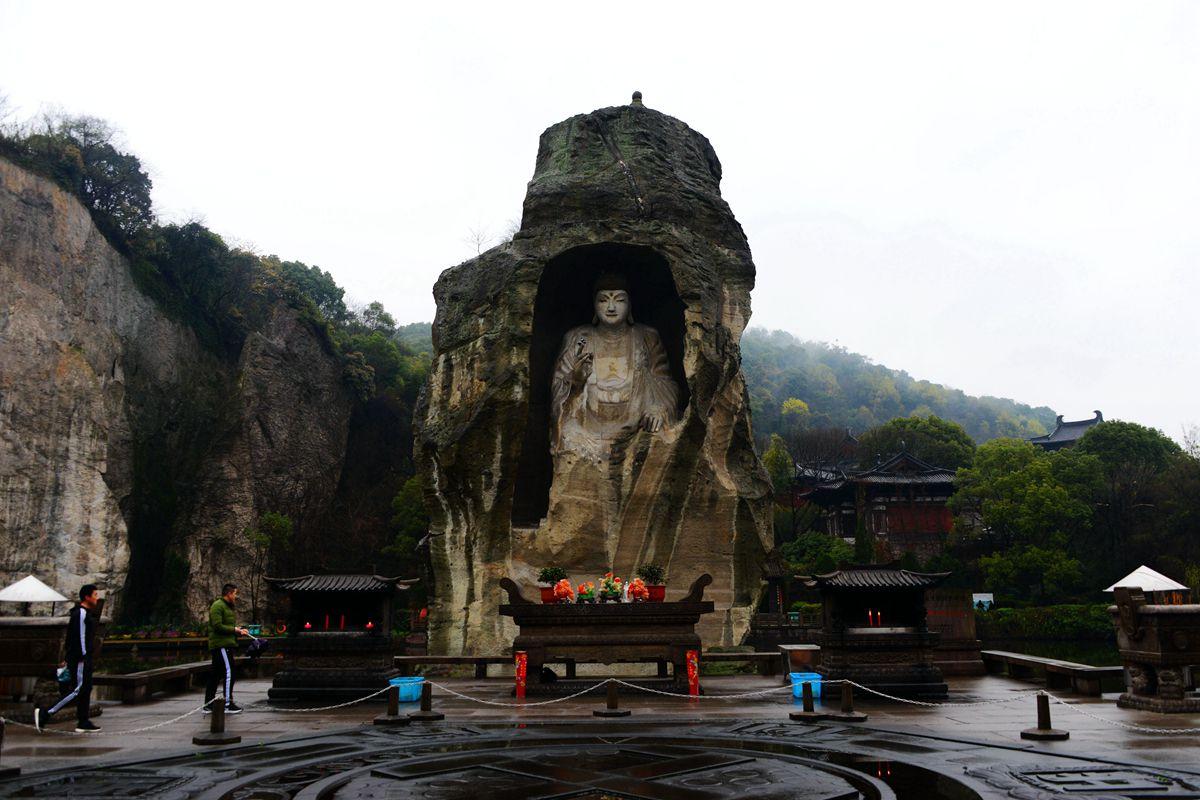 旅途中的美好回忆——绍兴柯岩石佛随拍