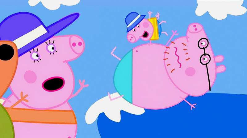 小猪佩奇动画片:猪妈妈怀孕生小宝宝,生出来了