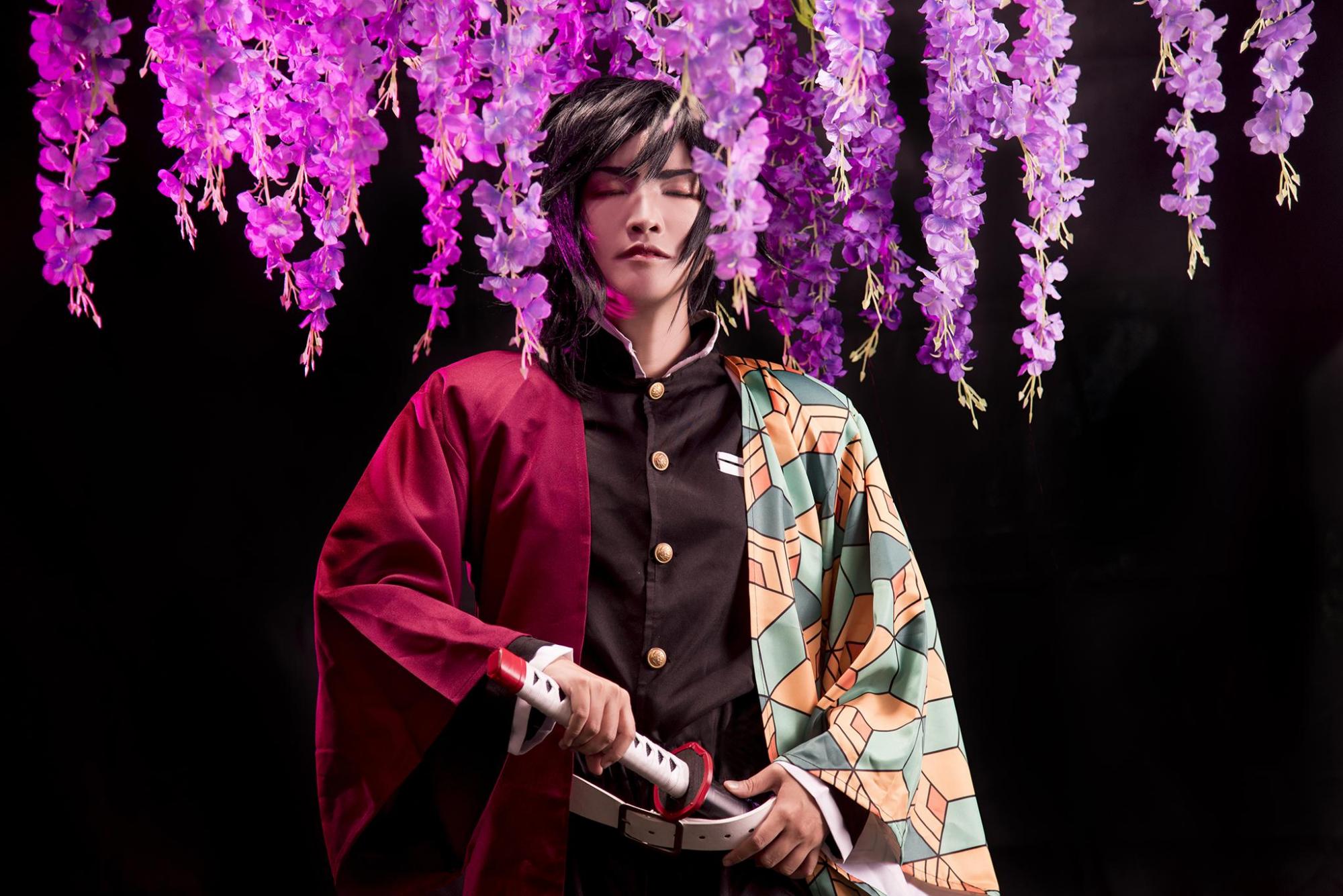 「鬼灭之刃」富冈义勇cos,网友:你没有被讨厌