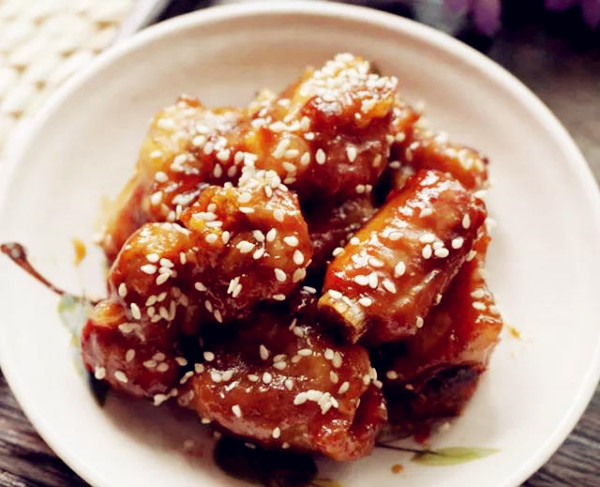 第一道甜蜜的味道:香菇蜜汁排骨