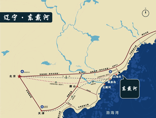 东戴河地图图片