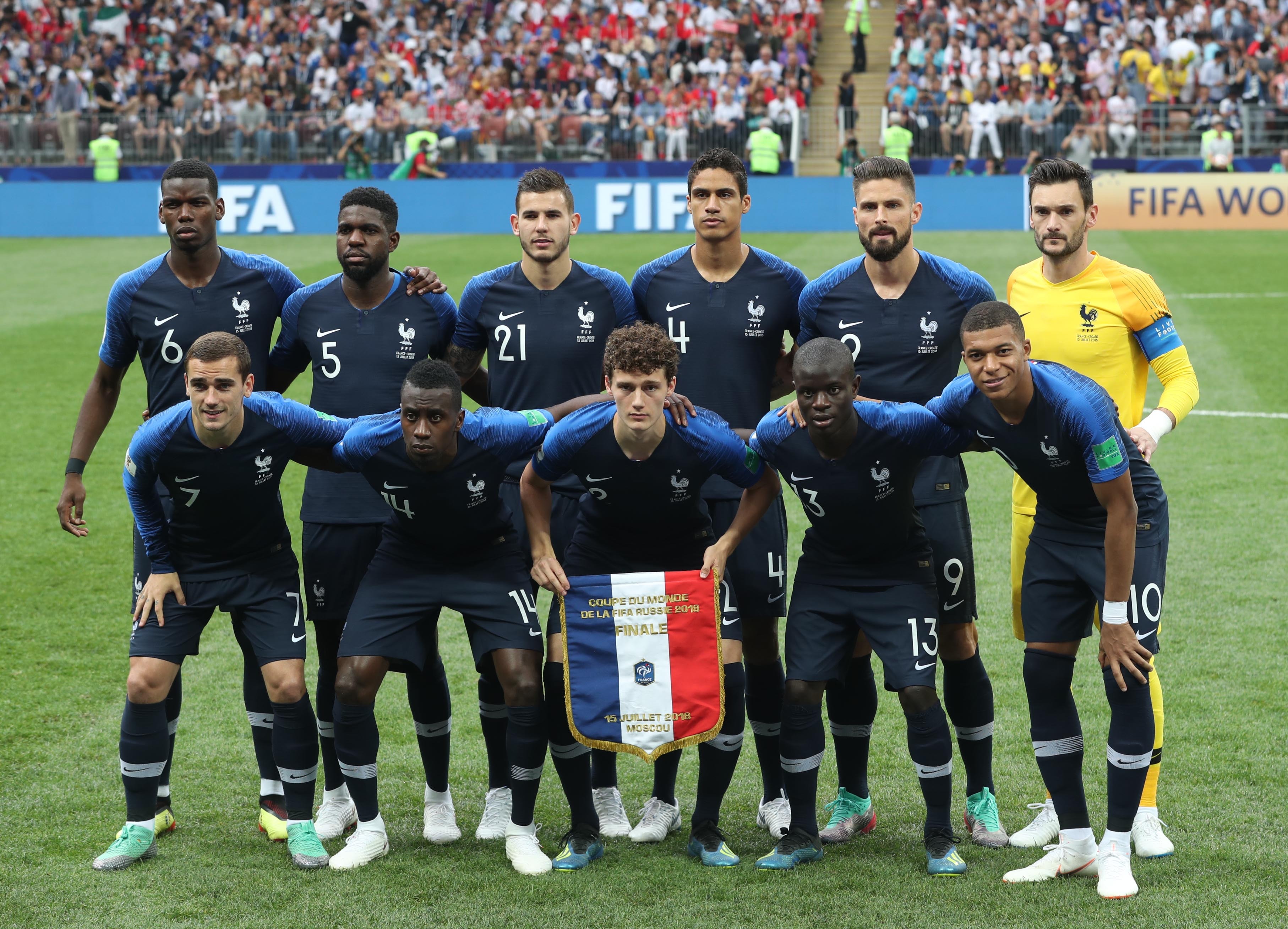 足球——决赛:法国队对阵克罗地亚队