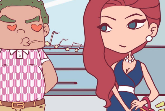 搞笑漫画:被美女看上的丑男,心情却有点儿复杂?