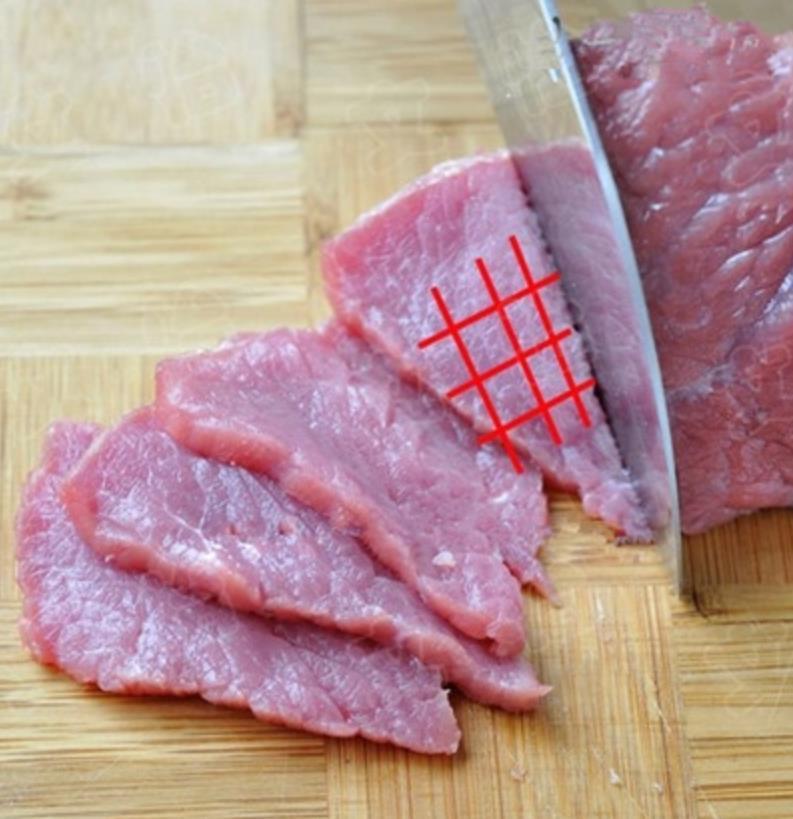 猪肉,鱼肉切法不同,最全切肉