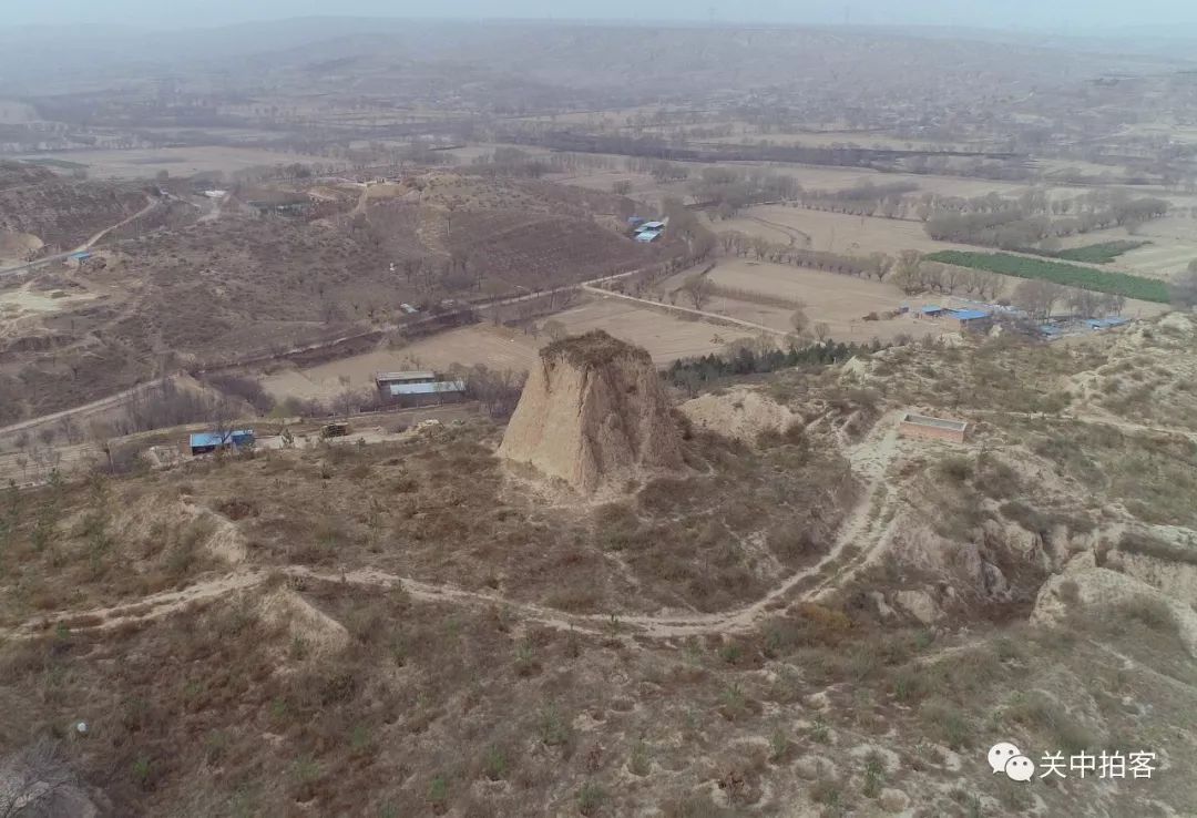 榆林靖边县:航拍明长城镇靖堡遗址