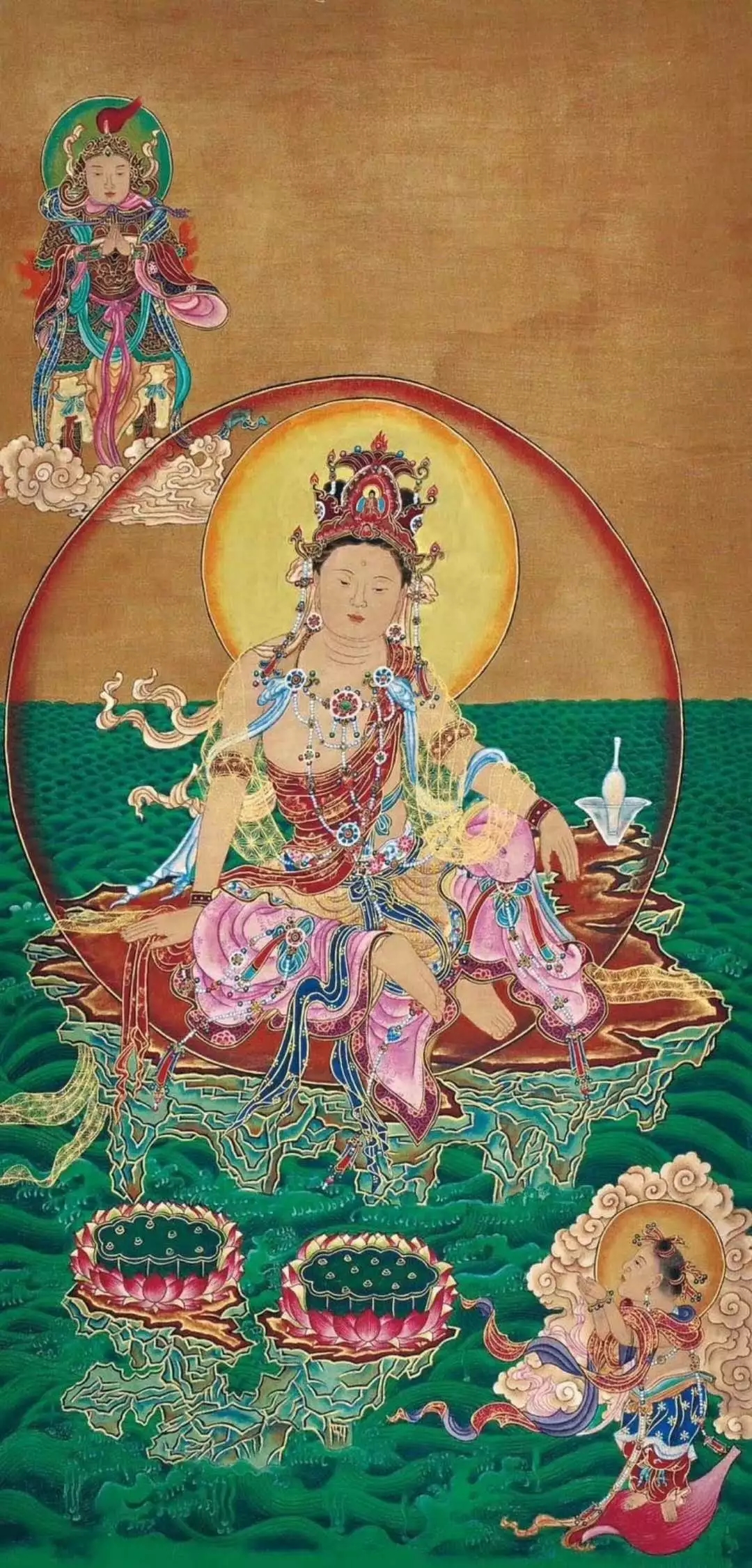 唯美观音菩萨像,虔诚一拜旺运又旺财