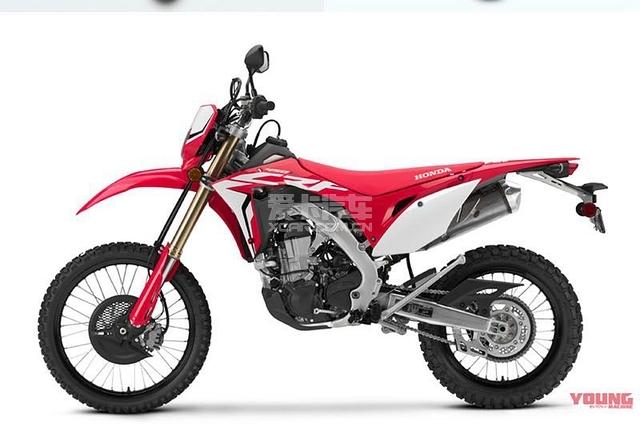 越野型摩托,2019款本田crf450l海外发布!