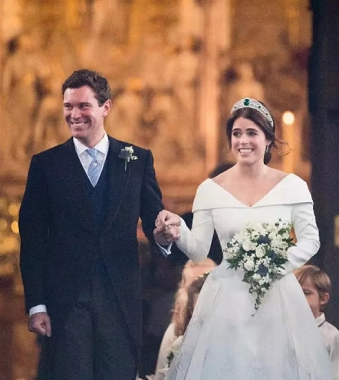 尤金妮公主婚礼蛋糕好奢华,设计师爆料其中细节,网友:浪费