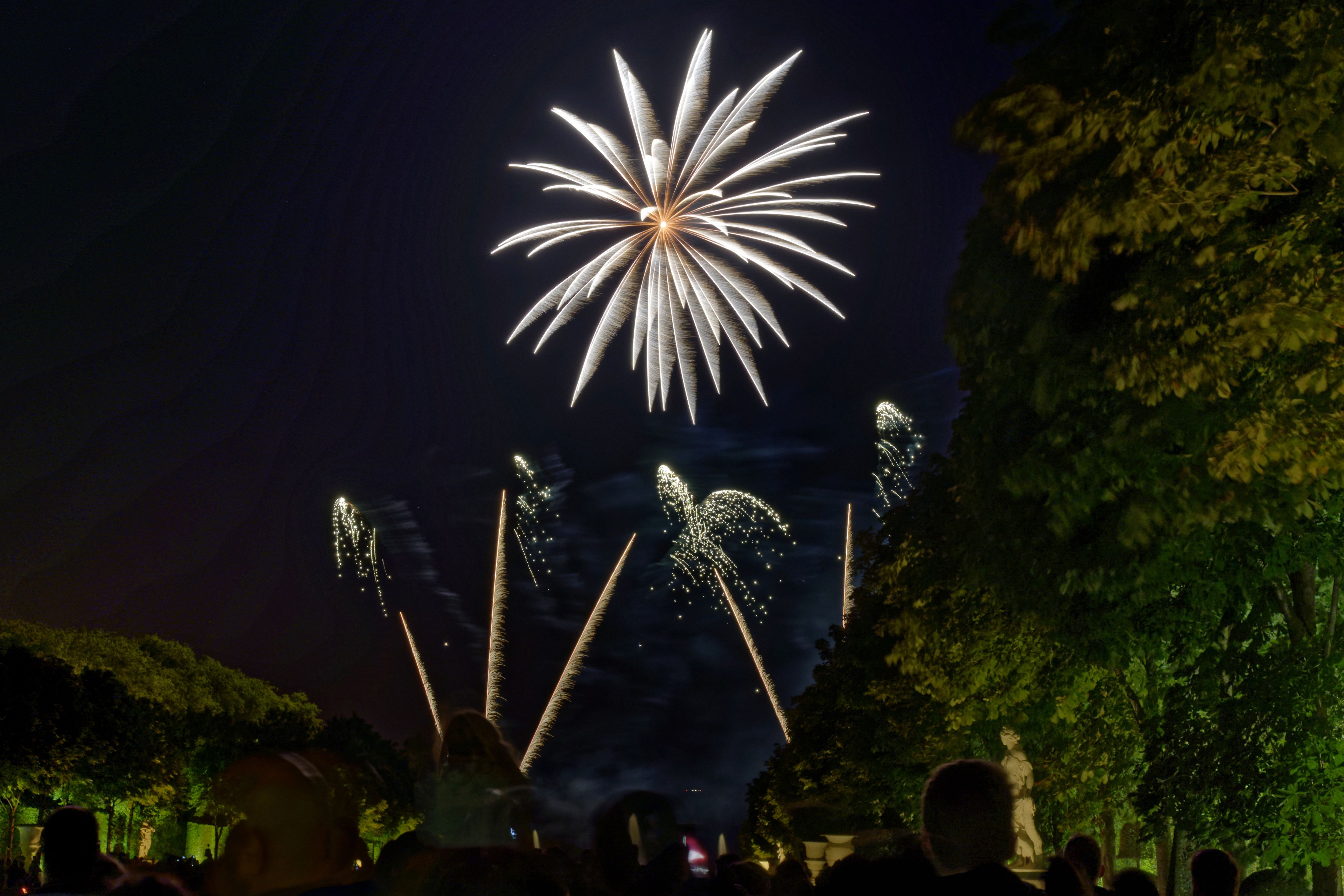 凡尔赛宫之夜:喷泉和烟花秀