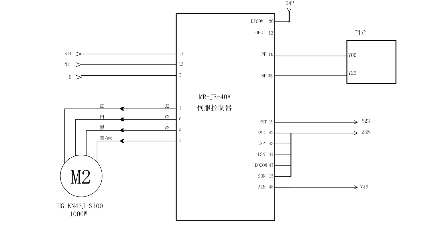 三菱plci/o接线图图片