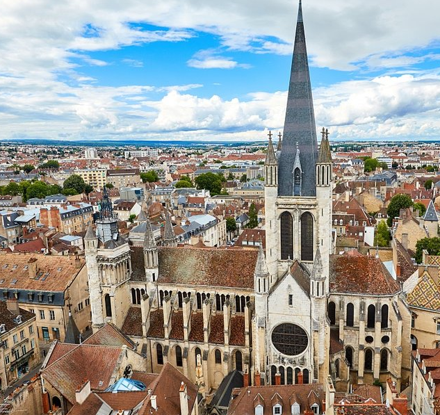 第戎圣母院,据估计,目前的建筑大约建于1220至1240年.