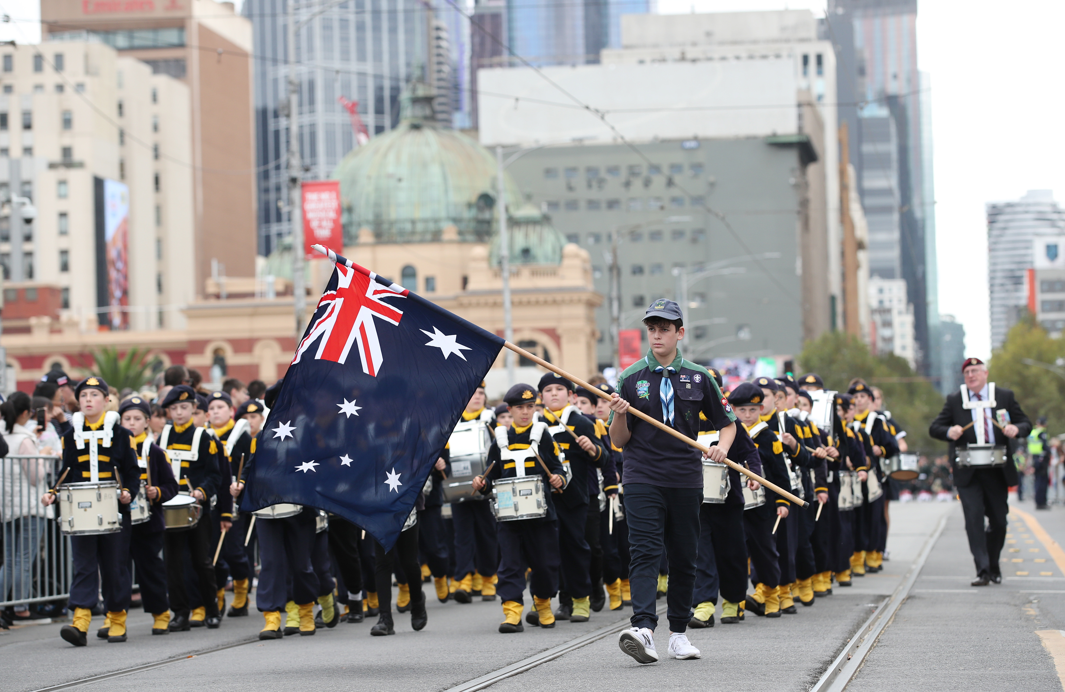 澳大利亚举行"澳新军团日"纪念活动 缅怀一战阵亡军人(9)