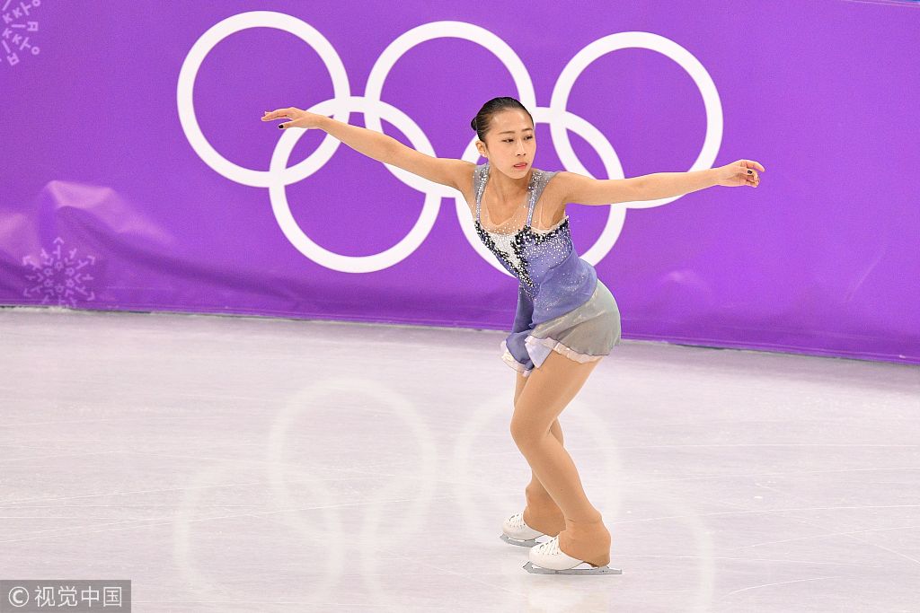 2018平昌冬奥会花样滑冰女子自由滑:中国选手李香凝出场