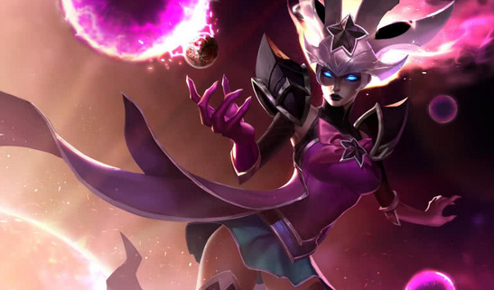 lol辛德拉新皮肤曝光,法球自带颜色变换特效,r技能如放烟花