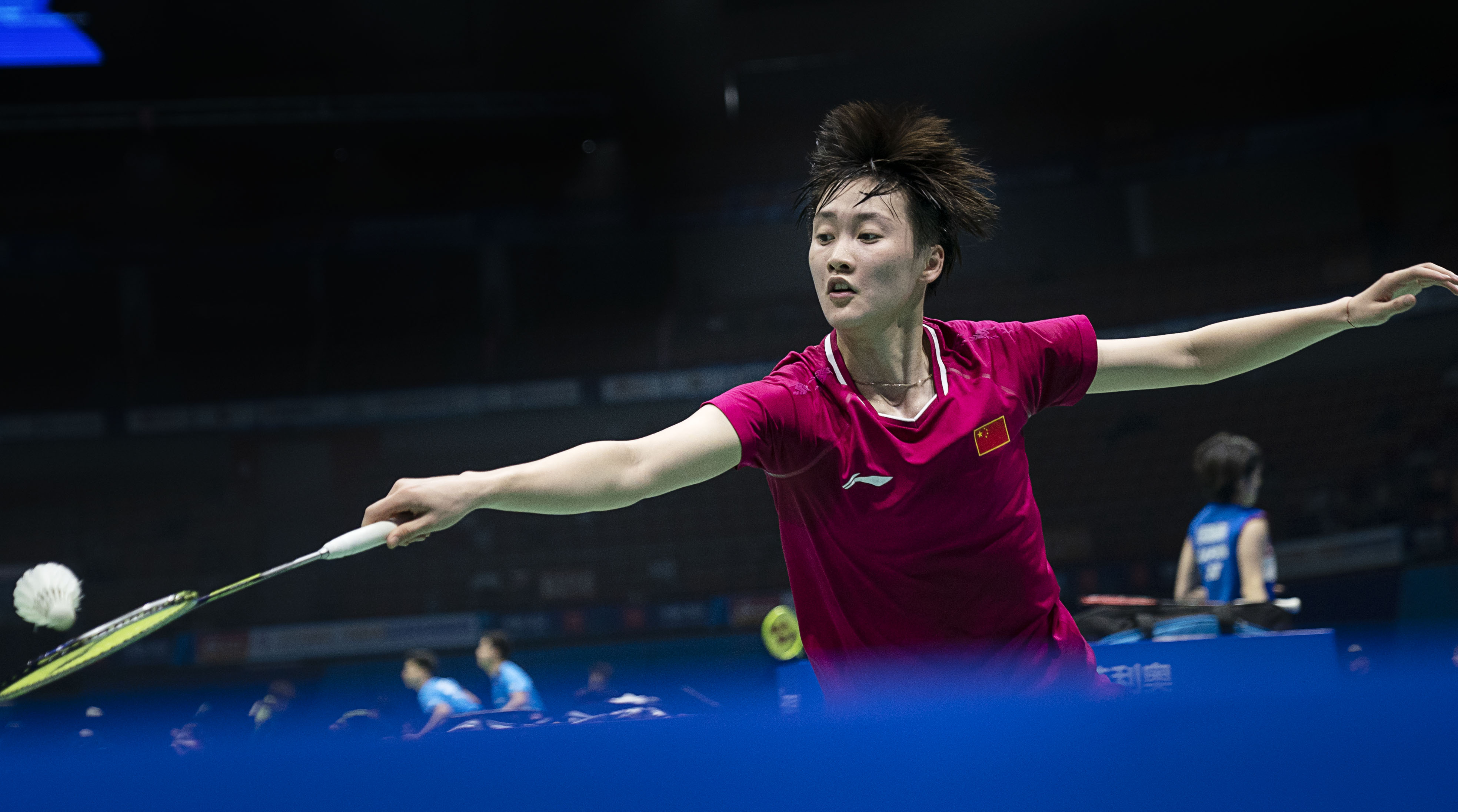 新华社照片,武汉,2019年4月25日    (体育)(7)羽毛球——亚锦赛:陈