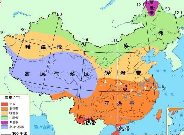 热带分界线地图图片