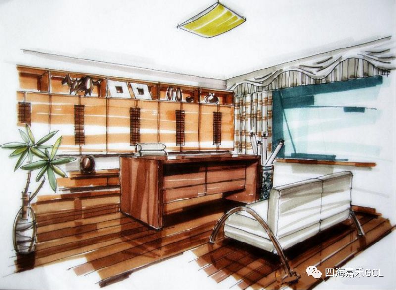精美的手绘办公室图片!另类的美!