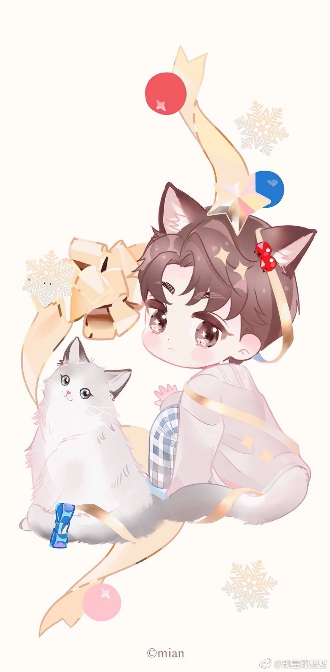 饭绘王俊凯卖萌图 王喵喵回头杀萌你一脸