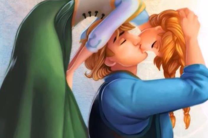 迪士尼公主的接吻新方式,安娜难度最高,看见艾莎:情原地结婚